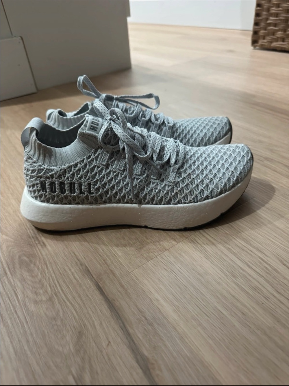 NOBULL Light Grey Knit Runner - Women's Athletic Sneaker